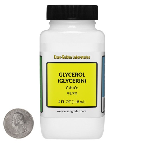 Glycerol (Glycerin) - 4 Fluid Ounces in 1 Bottle
