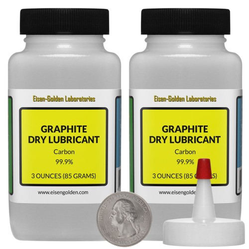 Graphite Dry Lubricant - 6 Ounces in 2 Bottles