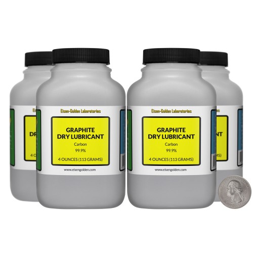 Graphite Dry Lubricant - 1 Pound in 4 Bottles