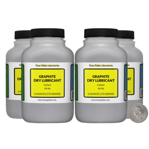 Graphite Dry Lubricant - 1.5 Pounds in 4 Bottles
