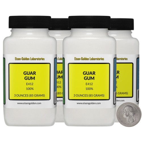 Guar Gum - 12 Ounces in 4 Bottles