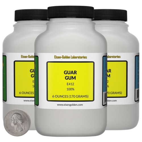 Guar Gum - 1.1 Pounds in 3 Bottles