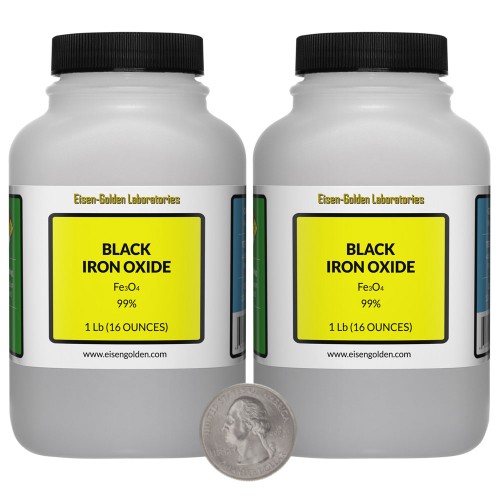 Black Iron Oxide - 2 Pounds in 2 Bottles