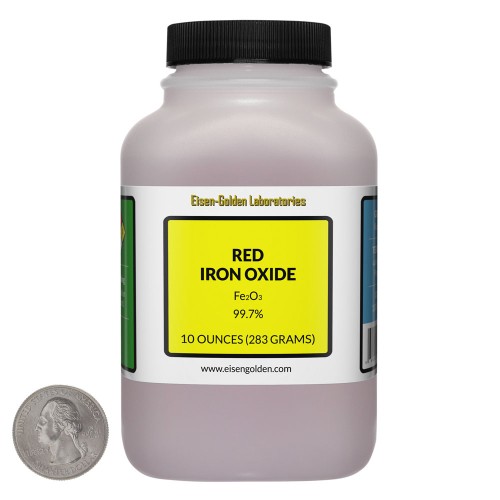Red Iron Oxide - 10 Ounces in 1 Bottle
