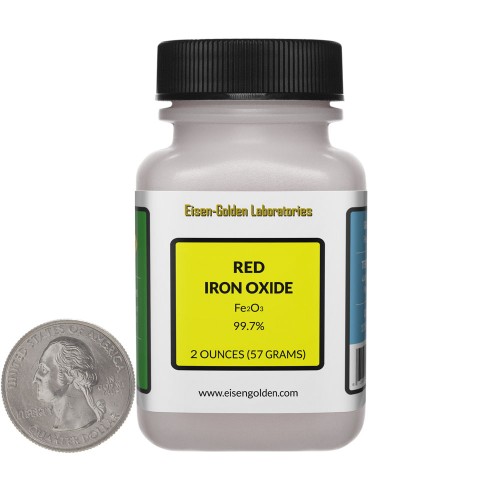 Red Iron Oxide - 2 Ounces in 1 Bottle