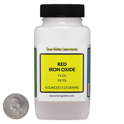 Red Iron Oxide - 4 Ounces in 1 Bottle