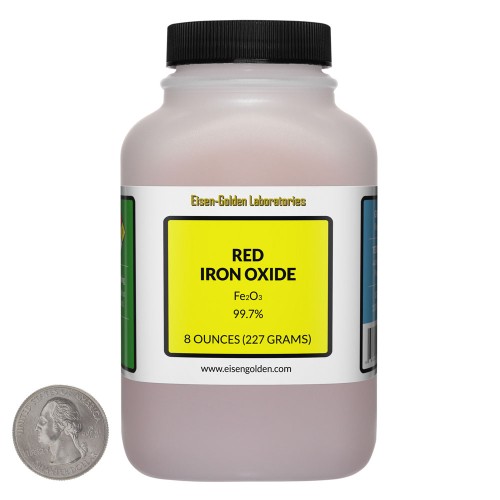Red Iron Oxide - 8 Ounces in 1 Bottle