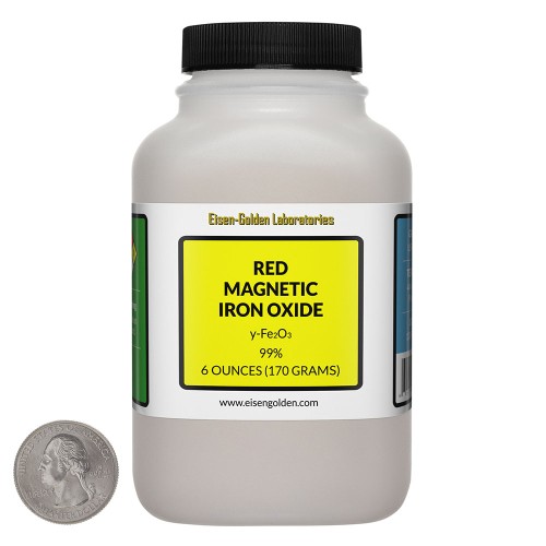 Red Magnetic Iron Oxide - 6 Ounces in 1 Bottle