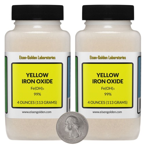 Yellow Iron Oxide - 8 Ounces in 2 Bottles