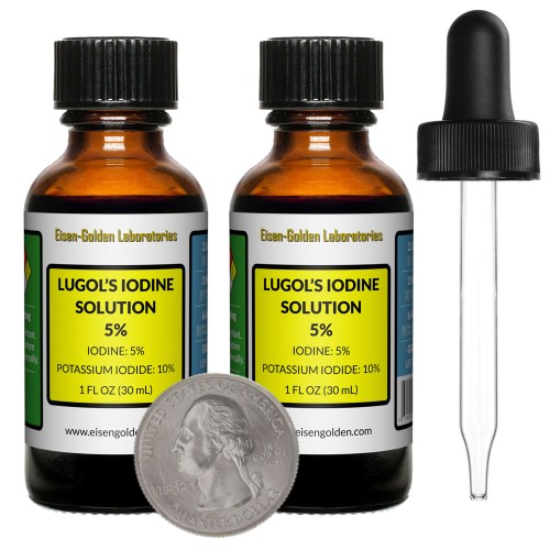 Lugol's Solution 5% - 2 Fluid Ounces in 2 Bottles Lugol's Solution 5% - 2 Fluid Ounces in 2 Bottles