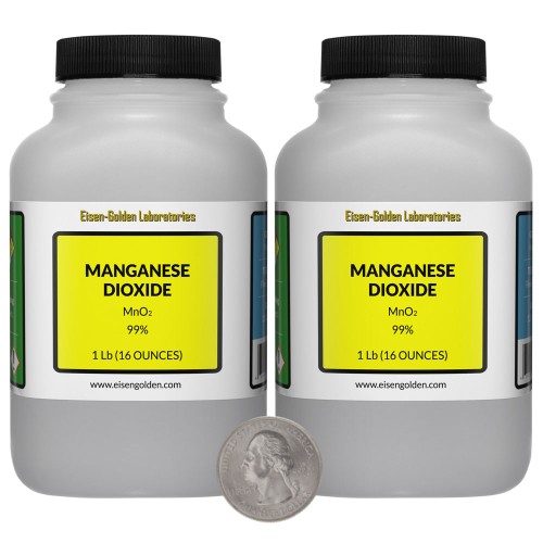 Manganese Dioxide - 2 Pounds in 2 Bottles