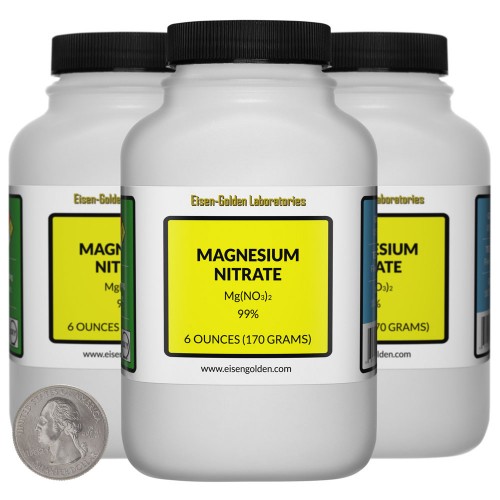 Magnesium Nitrate - 1.1 Pounds in 3 Bottles