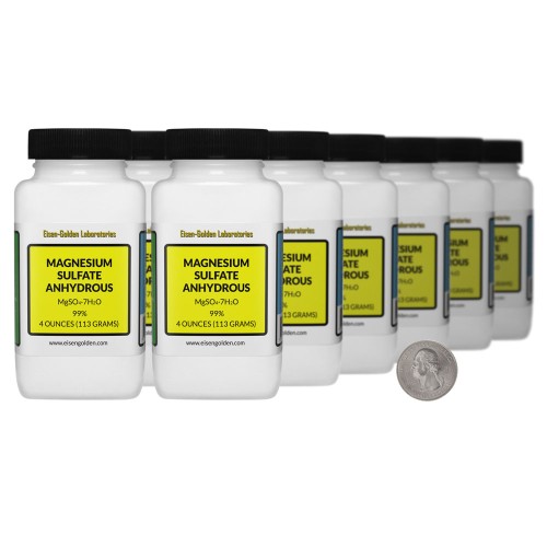 Magnesium Sulfate Anhydrous - 3 Pounds in 12 Bottles