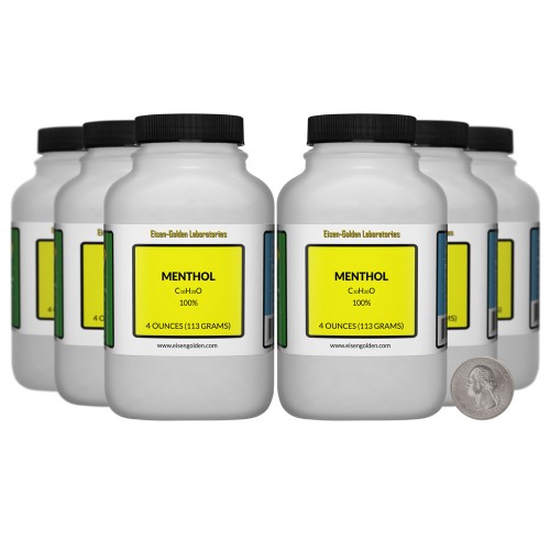 Menthol - 1.5 Pounds in 6 Bottles