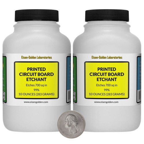 Printed Circuit Board Etchant - 1.3 Pounds in 2 Bottles