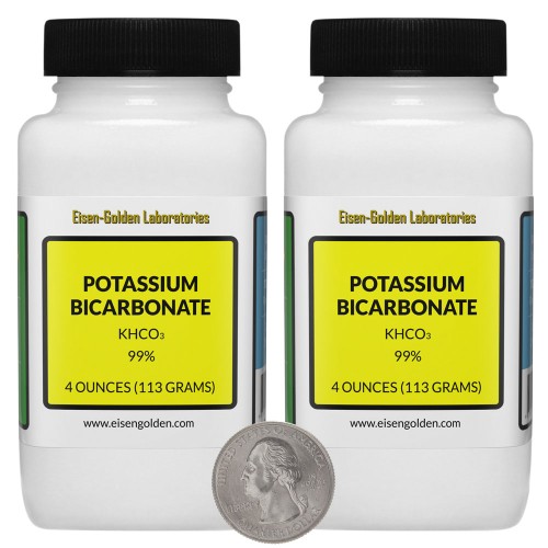 Potassium Bicarbonate - 8 Ounces in 2 Bottles