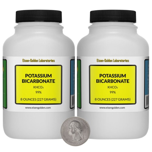 Potassium Bicarbonate - 1 Pound in 2 Bottles