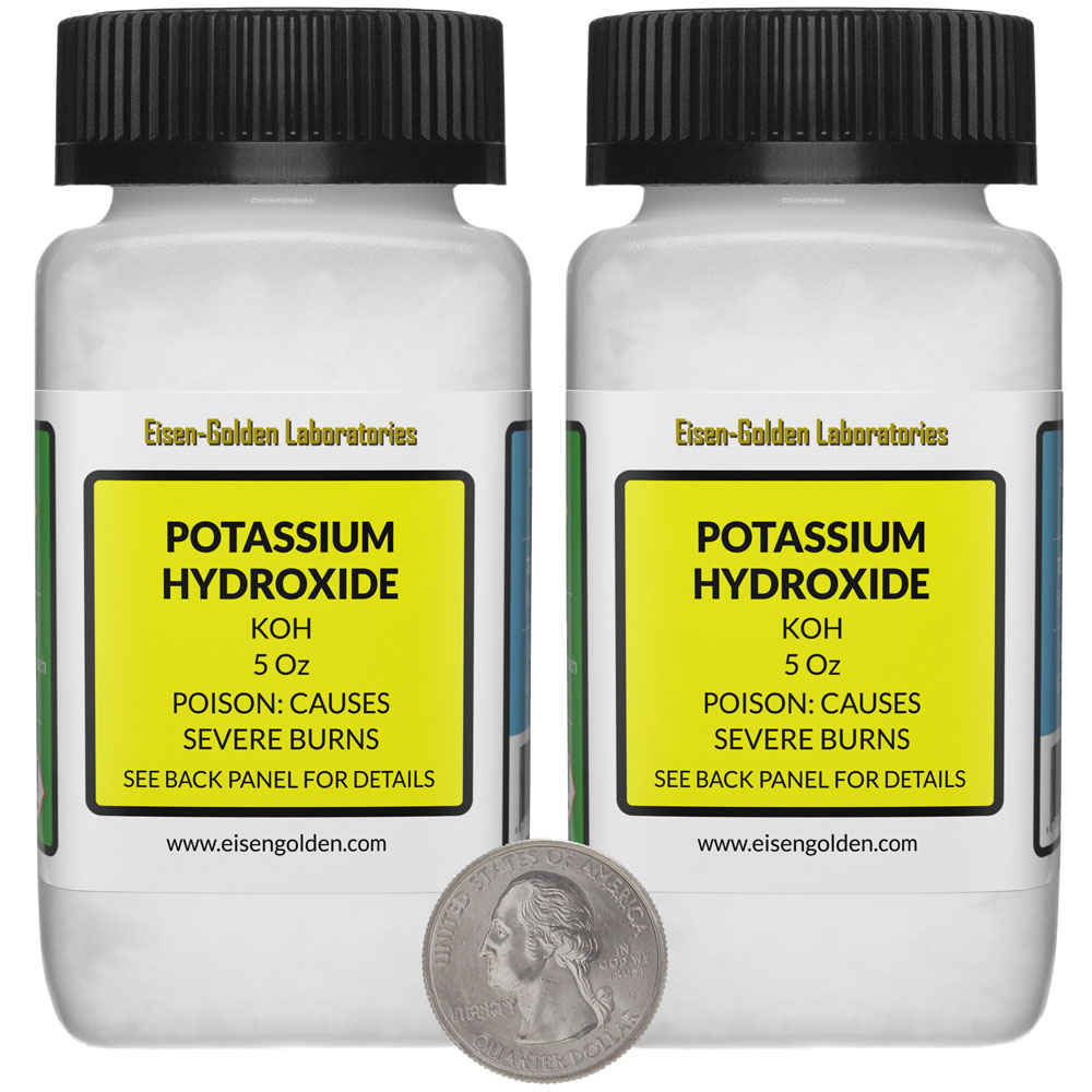 Potassium Hydroxide 10 Ounces 2 Bottles