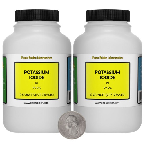 Potassium Iodide - 1 Pound in 2 Bottles