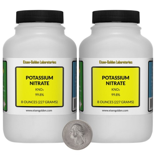 Potassium Nitrate - 1 Pound in 2 Bottles