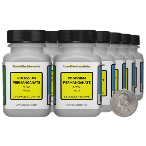 Potassium Permanganate - 10 Ounces in 10 Bottles