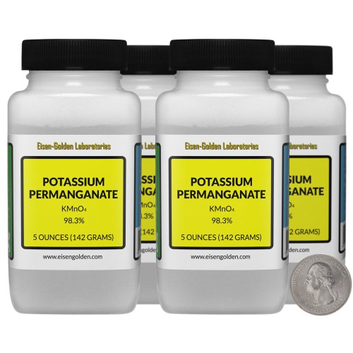 Potassium Permanganate - 1.3 Pounds in 4 Bottles