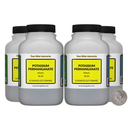 Potassium Permanganate - 2 Pounds in 4 Bottles