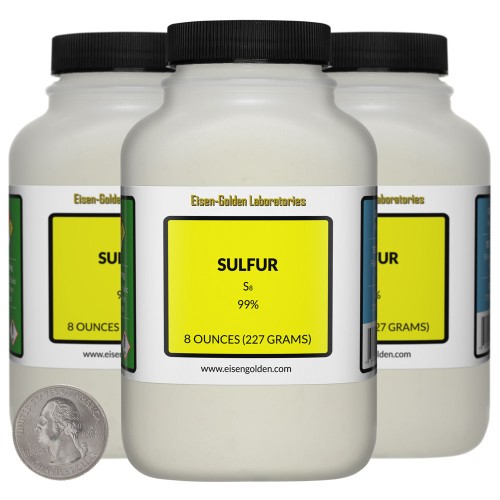 Sulfur - 1.5 Pounds in 3 Bottles