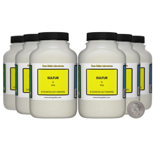 Sulfur - 3 Pounds in 6 Bottles