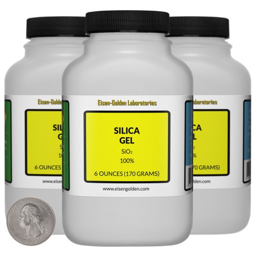 Silica Gel - 1.1 Pounds in 3 Bottles