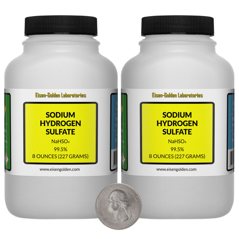 Sodium Hydrogen Sulfate - 1 Pound in 2 Bottles Sodium Hydrogen Sulfate - 1 Pound in 2 Bottles