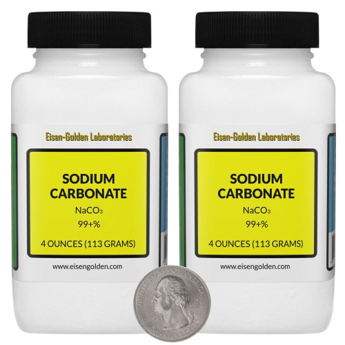 Sodium Carbonate - 8 Ounces in 2 Bottles