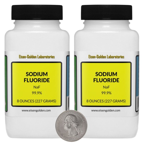 Sodium Fluoride - 1 Pound in 2 Bottles