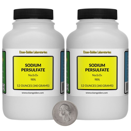 Sodium Persulfate - 1.5 Pounds in 2 Bottles