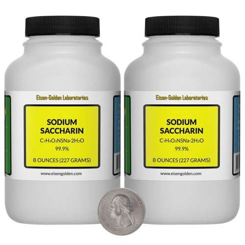 Sodium Saccharin - 1 Pound in 2 Bottles