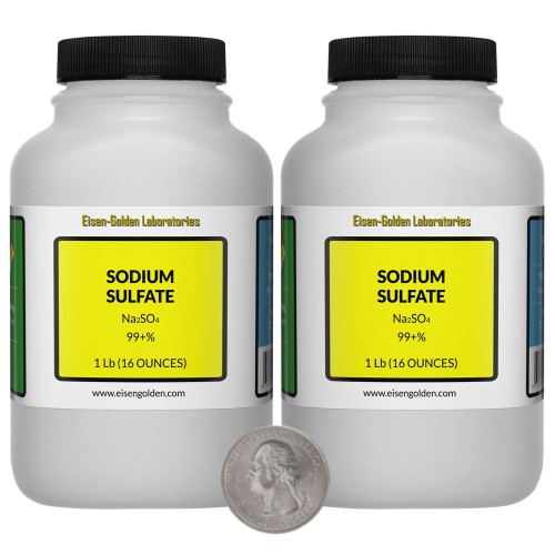 Sodium Sulfate - 2 Pounds in 2 Bottles