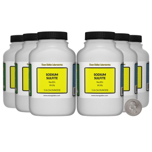 Sodium Sulfite - 6 Pounds in 6 Bottles
