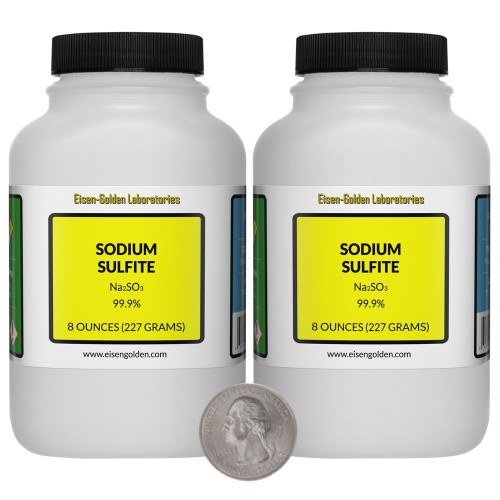 Sodium Sulfite - 1 Pound in 2 Bottles