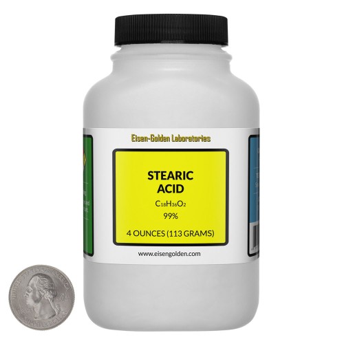 Stearic Acid - 4 Ounces in 1 Bottle