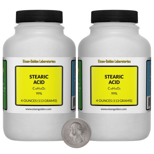 Stearic Acid - 8 Ounces in 2 Bottles
