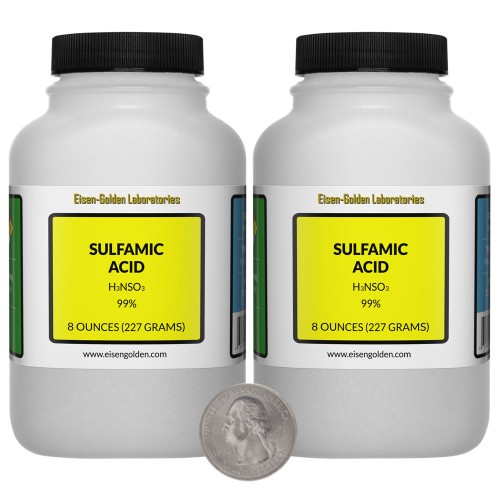 Sulfamic Acid  - 1 Pound in 2 Bottles