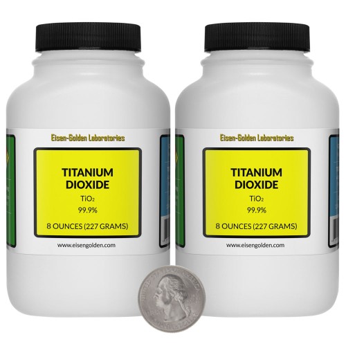 Titanium Dioxide - 1 Pound in 2 Bottles