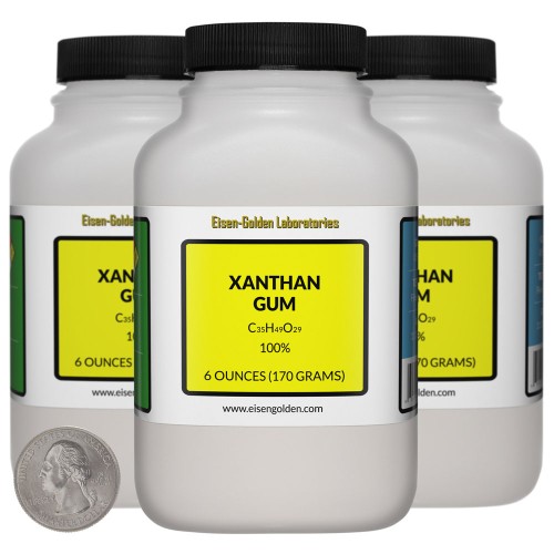 Xanthan Gum - 1.1 Pounds in 3 Bottles
