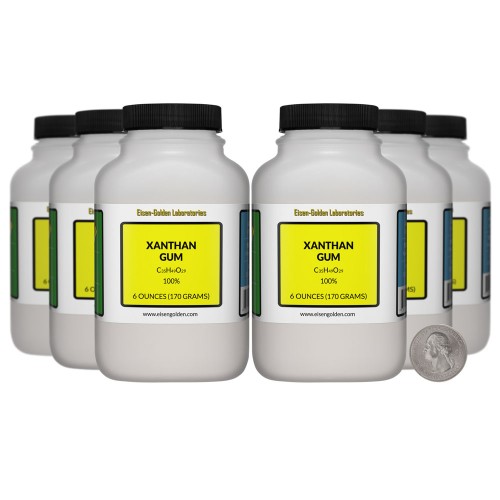 Xanthan Gum - 2.3 Pounds in 6 Bottles