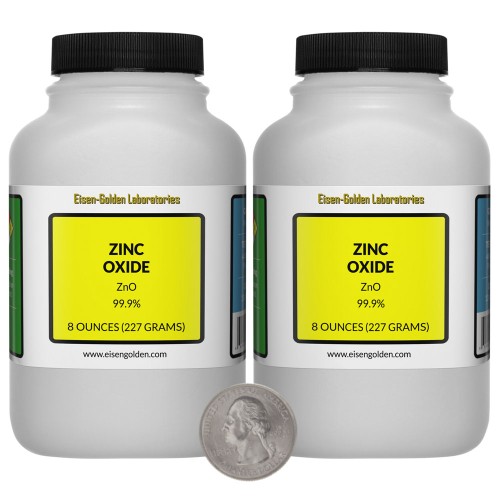 Zinc Oxide - 1 Pound in 2 Bottles
