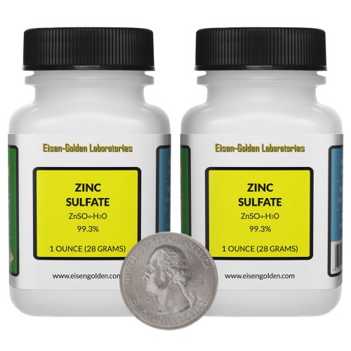Zinc Sulfate - 2 Ounces in 2 Bottles